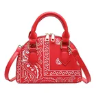 Ladies Handbags Wholesale Cashew Flower Bucket Purse And Hat Bandana Women Hand Bag Ladies Handbags Set