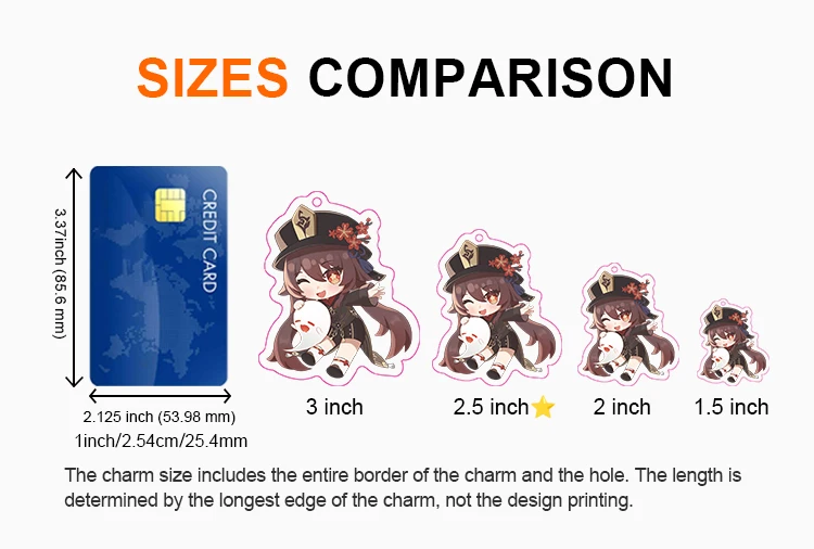 Doc Creative Double Sided Transparent Small Size Epoxy Acrylic Phone Charms Custom Anime Style for Phone supplier