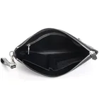 Leather Clutch Crocodile Belly Envelope Large Leather Clutch With Zip Men's Clutch
