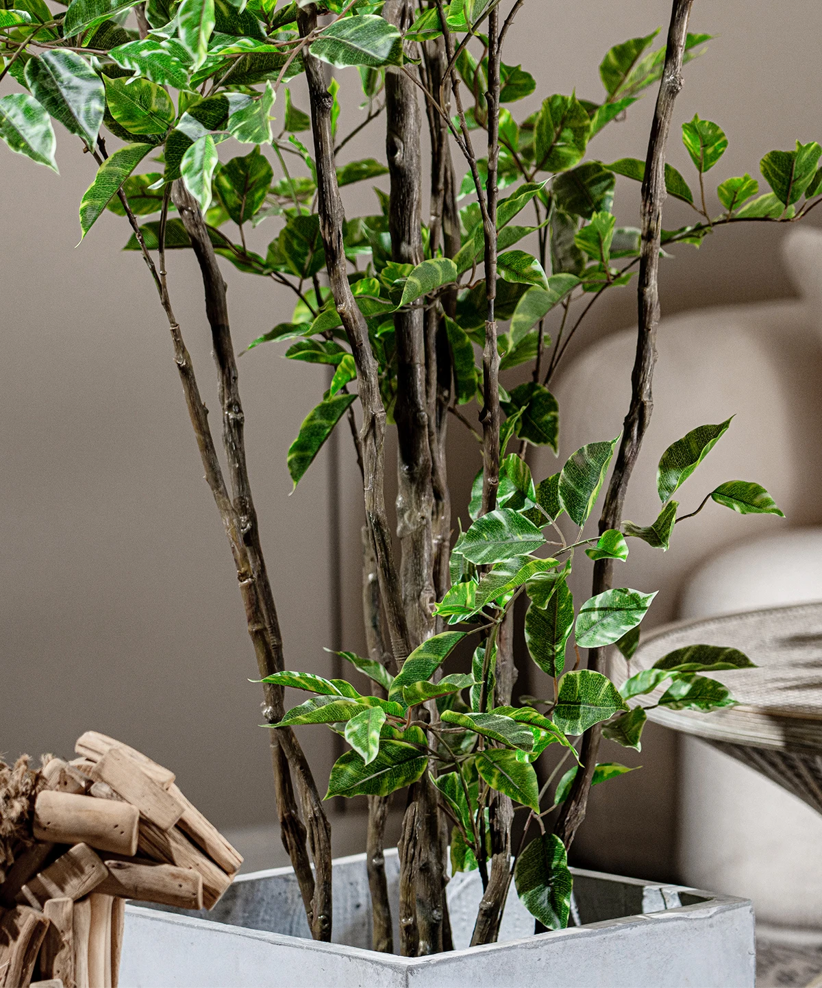 Banyan Tree Bonsai Artificial Grass Palm Greenery Decoration High Plastic Potted Indoor/Outdoor for Home Office for Birthday supplier