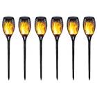 Solar Light Solar 1/2/4pcs LED Solar Flame Lamp Flickering Outdoor Waterproof Yard Garden Light