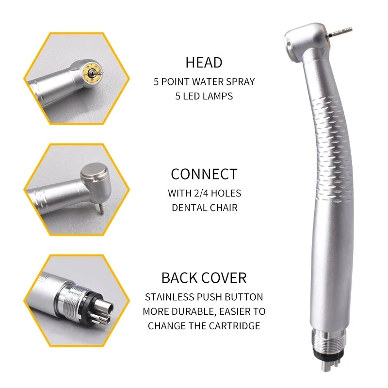 Carolyn Mn Dental Led Turbine Handpiece With E Generator Include Inner