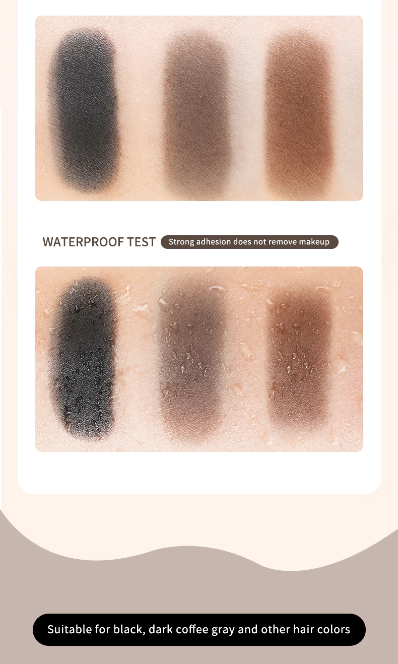 OCHEAL High-Quality Outline Filled Forehead Shadow Powder Waterproof and Sweat Proof Hairline Powder