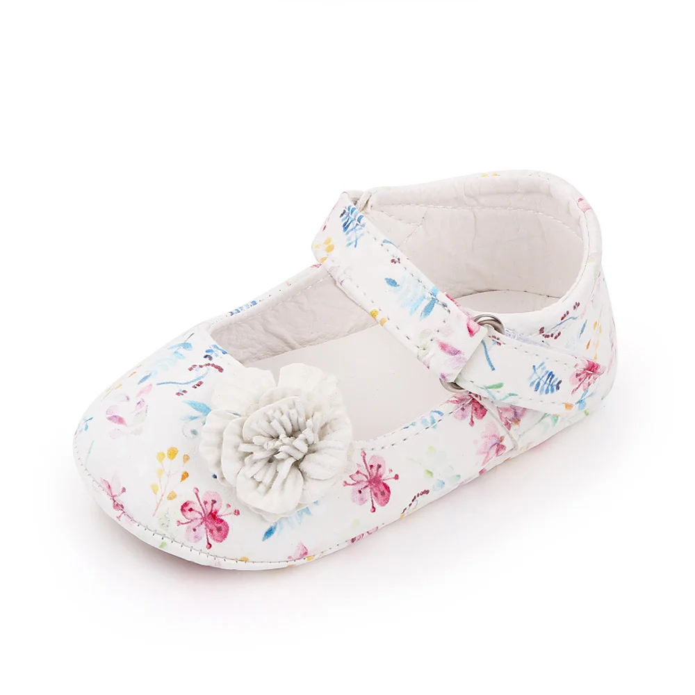 Beautiful Floral Princess Shoes for Newborn Baby 2025 Infant Toddler Breathable Shoes manufacture