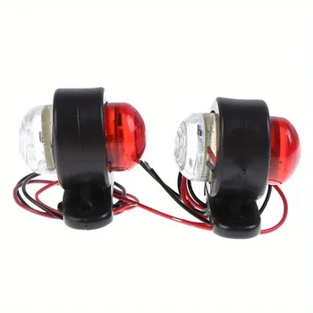 12-24V White Red Amber Led Side Clearance Marker Lights For Trucks Trailer