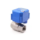Dc Gray Electric Valve Motorized Ball Valve 3-wire 9-24V DC CR-02 Steel Gray 1/2 Inch 3/4 Inch And 1inch