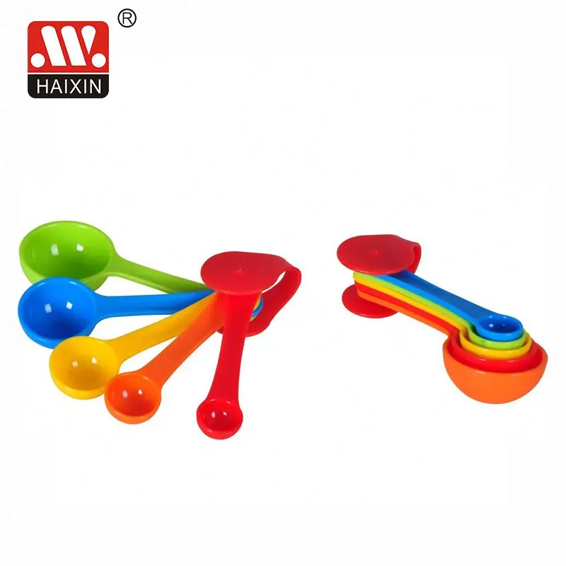 Production of household portable plastic measuring spoon cup sets