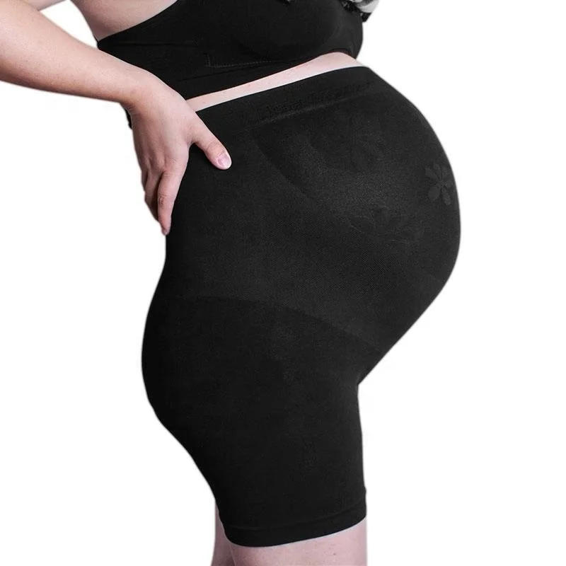 Women Maternity Body Shapewear Mid-Thigh Shaper Pregnancy Panty Belly Support 