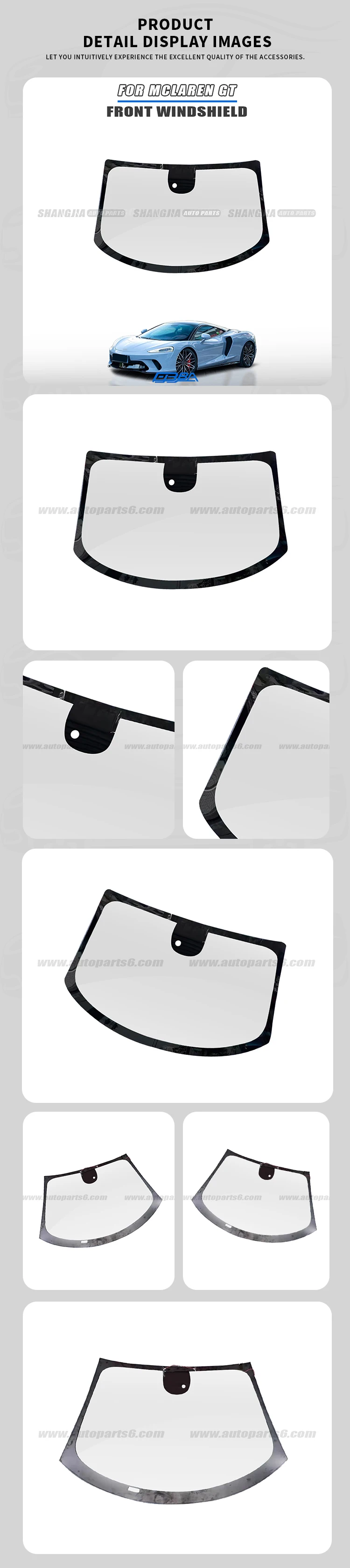 product premium high quality direct replacement brand new car front windshield for mclaren gt 2023 oe 13aa220gp850163-3