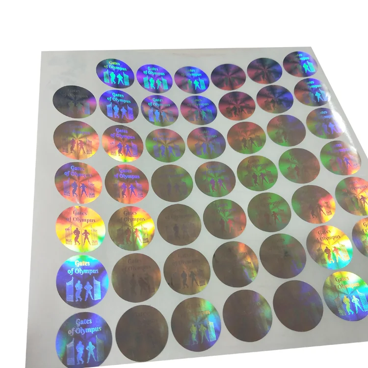 Customize Round Stickers Colored Printing Textured Paper Stickers Wholesale Price Sticker with Custom Logo details