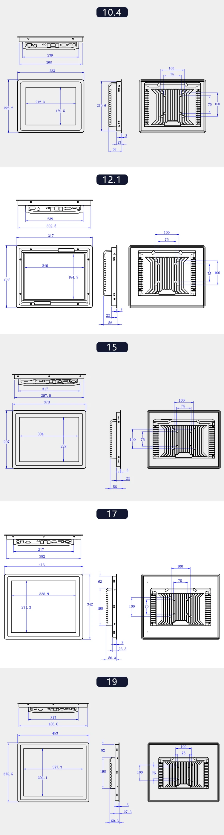 10.1 Inch Industrial Panel PC with 10-Point Capacitive Touch Waterproof and 24/7 Operation for Harsh Environments