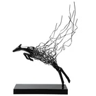 Crafts Fiberglass Mental Products Sculpture Abstract Animal Crafts For Gallery Museum Home Decor