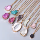 Quartz Natural Irregular Quartz DIY Jewelry Gift Rough Healing Chakra Gemstone Crystal Reiki Mineral Pendant