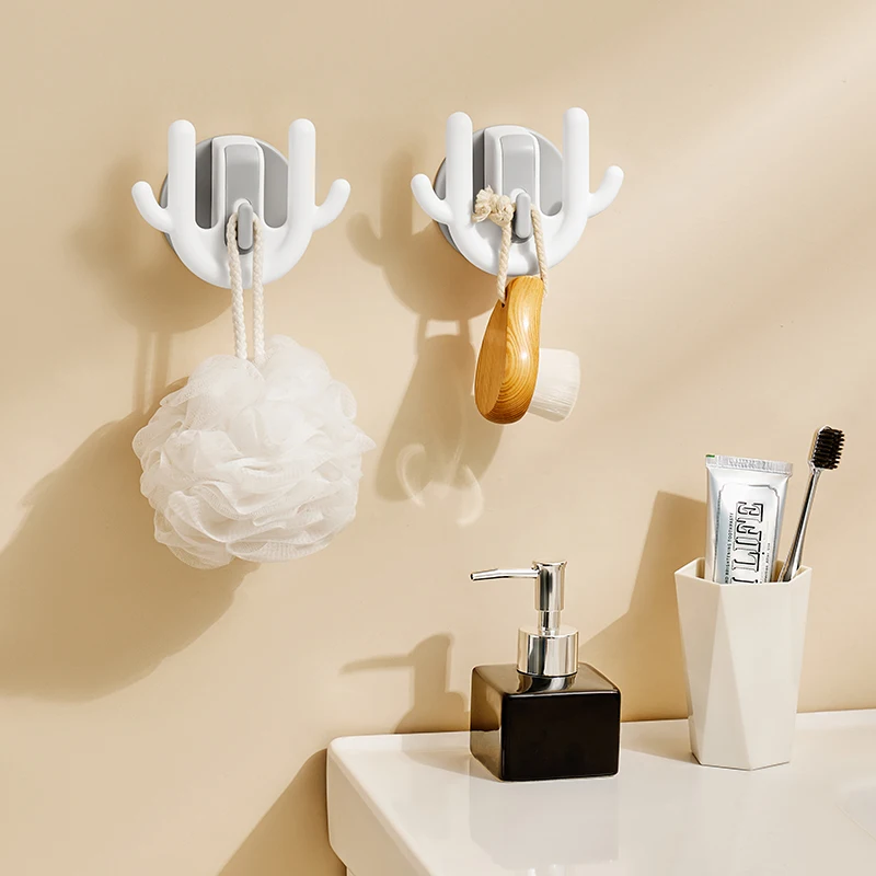 Bathroom plastic wall mounted simple style slipper hanger