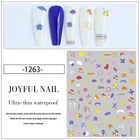 Heart 3D Valentines Design Heart Rose Love Nail Foils Self-adhesive Sticker Decals Nail Art