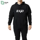 Long Sleeve Hoodies High Quality Custom Logo Printed Long Sleeve Sweatshirt Polyester Mens Hoodies