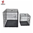 Dog Cages Wholesale Custom Double Doors 48 Inch Metal Large Pets Crates Dog Cages