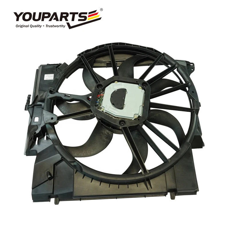 HALプロショップ2Engine Radiator Cooling Fan Assembly for 2007 2010 X5 E71 E72