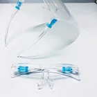 Clear Frame Cooking Anti-splashing Clear Plastic Spectacle Frame Transparent Face Protection Detachable Eyeglass Frame