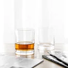Glass NOVARE 350 Ml Lead Free Crystal Plain Round Whiskey Glass With Free Shipping