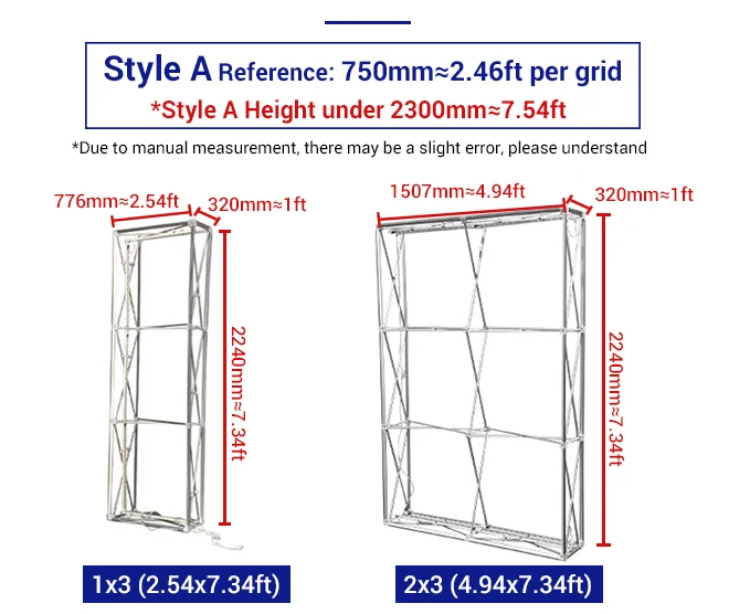 High Quality Custom Lightbox Backdrop Stand Pop up Banner LED Light Foldable Display Stand H54814afcc15a4b65a559c09bbb221413E