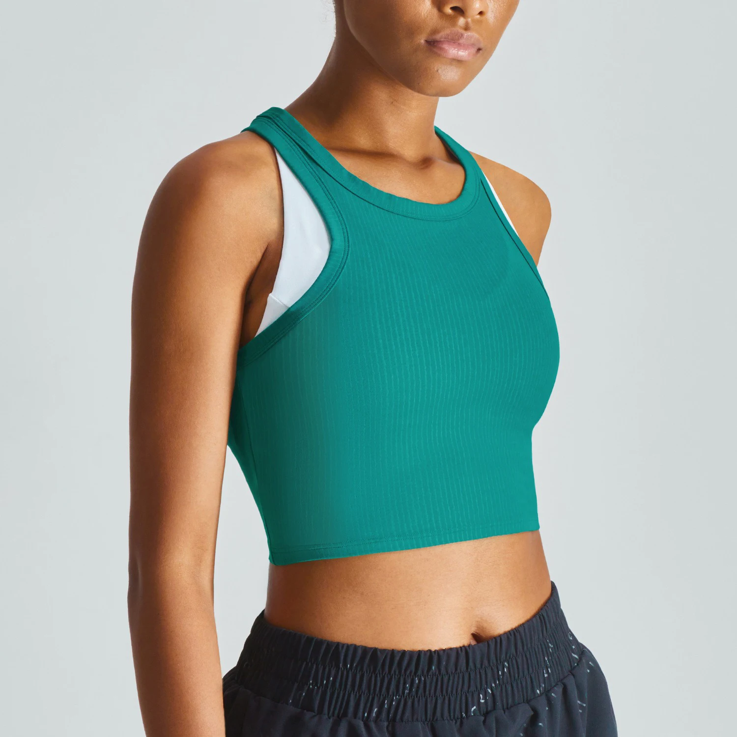 women's high neck gym top