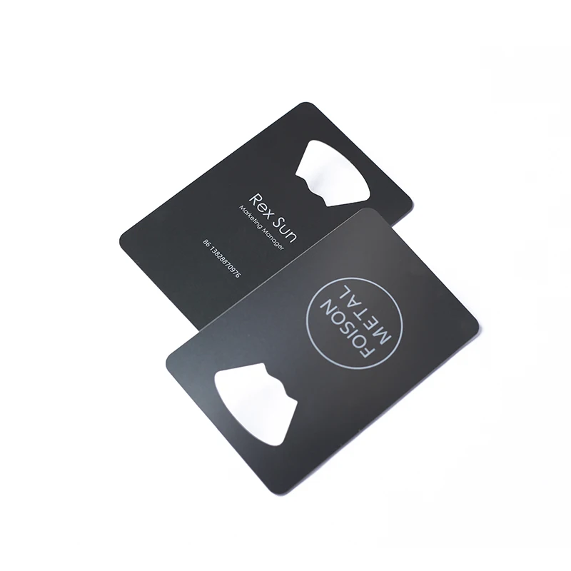 wholesale customized logo silver etched metal business card with
