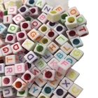 Cubic Beads Bead Original Factory Wholesale ABC Multicolor Cubic Alphabet Beads Colorful Beads Mixed Alphabet Bead