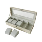 Leather Watch New Style Leather Personalized Watch Box With Glass Top