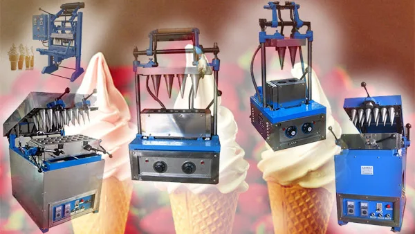 Ice Cream Waffle Cone Wafer Biscuit Machine Ice Cream Cone Baking Machine factory