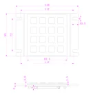 Xufan Best Supplier Of Stainless Steel Metal Keypad 4x4 Usb Atm Vandalproof Numerical Keyboard