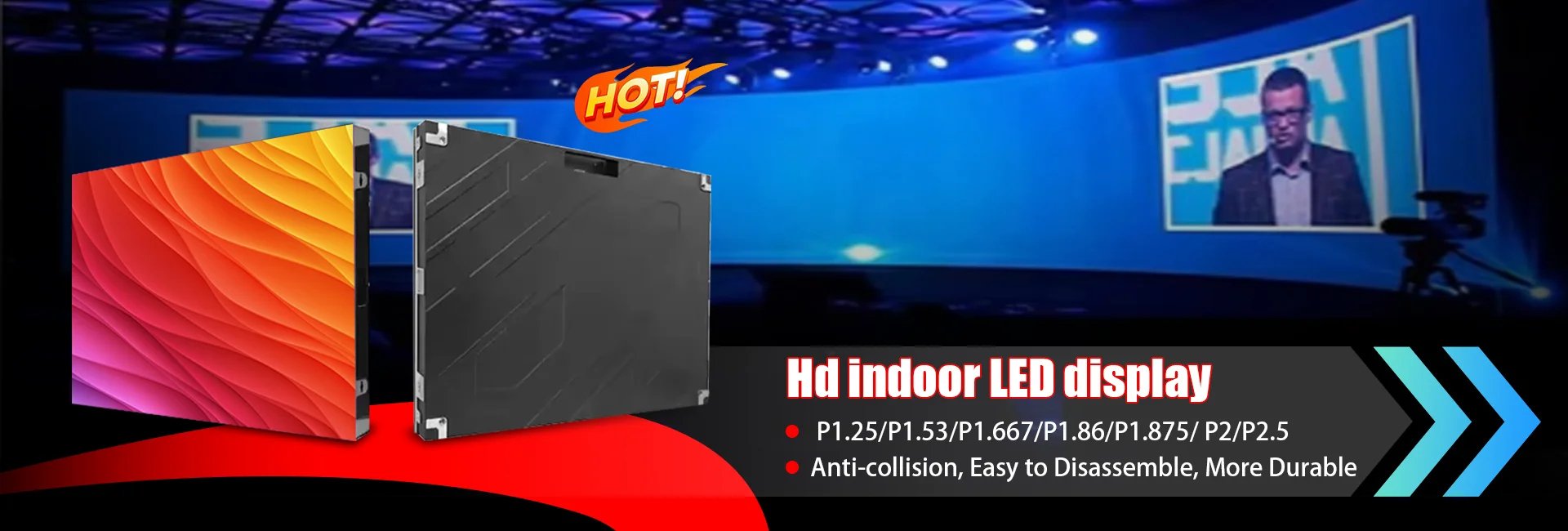 2025 Smart LED Display Screen High Brightness Indoor P1.86mm Fixed LED Video Wall for Concert Background Shopping Malls Screen details
