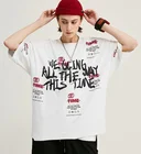 Design T-shirt YIZHE Male Graffiti Printing Funny Streetwear Style Tshirt Men Oversized T-shirt Homme Hip Hop Tee Shirt