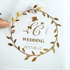 Adhesive Stickers Custom Adhesive Transparent Vinyl Clear Stickers Gold Stamping