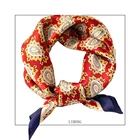Silk Scarf Wholesale Paisley PatternDigital Printing Process Custom Women Square Silk Scarf 53*53cm