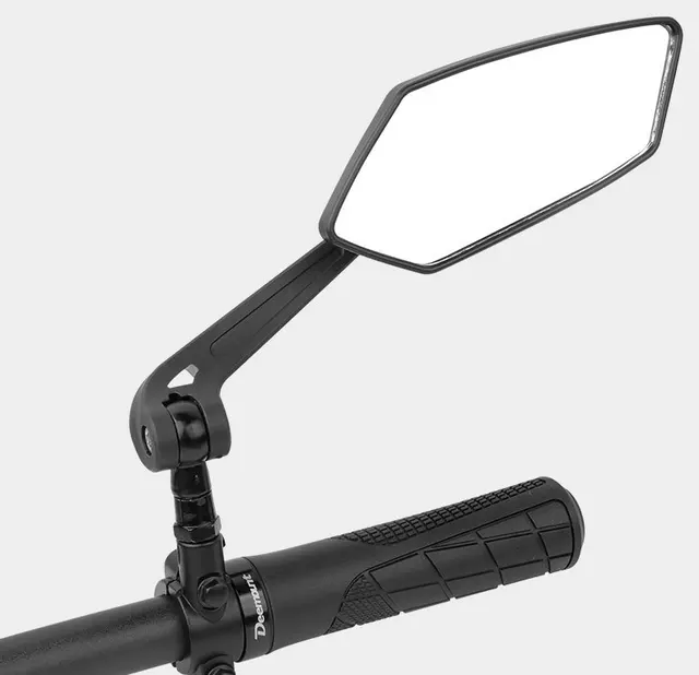 360 Rotating Adjustable Anti-Glare Eco-Friendly Rear View Mirror Flat Wide-View Aluminum Alloy Mirror for MTB Bicycles
