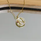 Sterling New Necklace 2021 Letter Necklace Gold Alaphbet Sterling Silver Cubic Zirconia Shell Necklaces