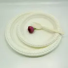 Plates Eco-Friendly Disposable Dinnerware Corn Starch Tableware Dinner Round Plates