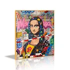 Picture Mona Lisa Street Graffiti Art Painting Funny Canvas Painting POP Wall Art Picture For Living Room Home Decor