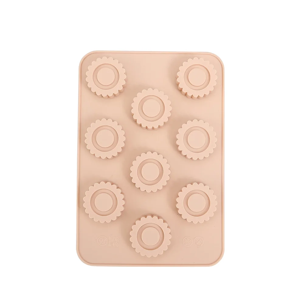 Silicone Chocolate Bar Mold Cake Molds Bakeware Square Decoration for-chocolate Gear Shape Small Chocolate Mold
