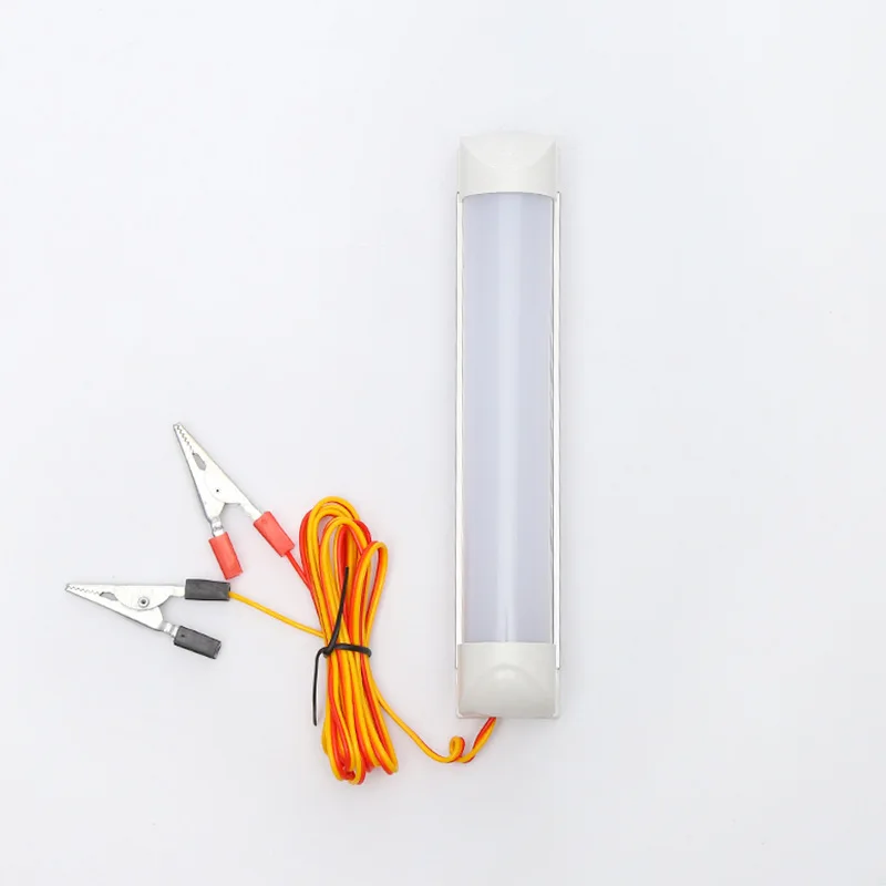 12V 24V 36V 48V All OK Wide Voltage 12-85VDC T5 T8 Battery Power LED Tube Lamp with Clip Clamp