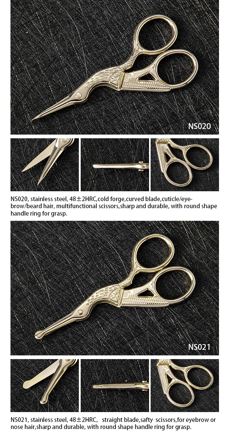 Eliter Hot Sell In Stock Curve Tip Stainless Steel Manicure Master Scissors Nail Scissors Cover Small Nail Scissors Single