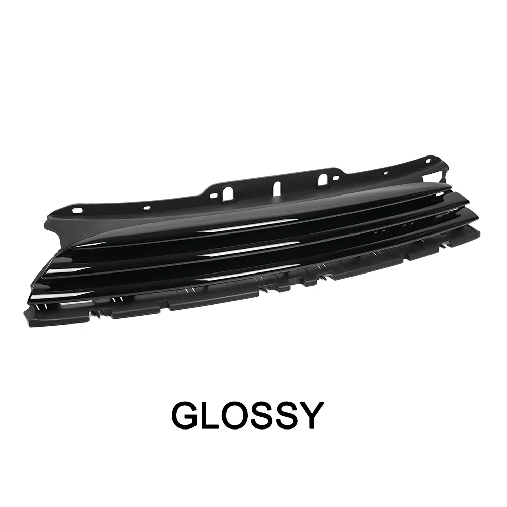 product car bumper upper grille for bmw mini cooper r56 grill accessories 2007 2013 glossy black chrome silver front grille-3