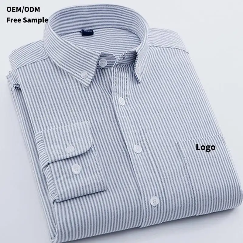 OEM ODM Vintage Shirt 100%Cotton Oxford Long Sleeve Dress Turkey Men Shirts