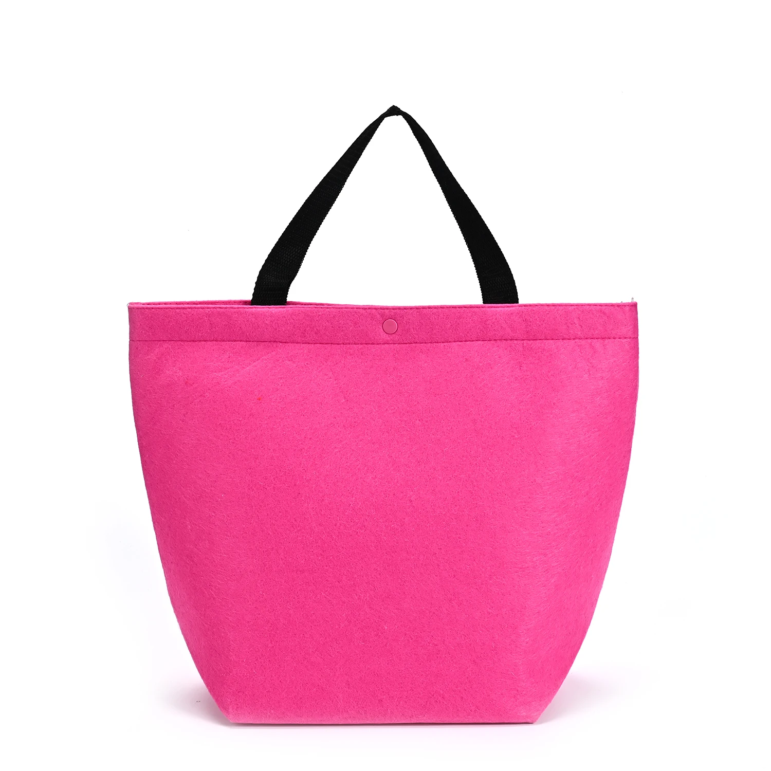 Hot Selling Eco-Friendly Custom Color Felt Tote Shopping Bag Wholesale Customizable Plain Design manufacture