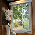Decorative Window Decorative Home Customized Products White Color Aluminum Swing Window