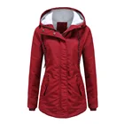Women's Jacket Autumn Winter Warm Padded Clothes Women's Thick Padded Clothes Women's Casual Hooded Jacket