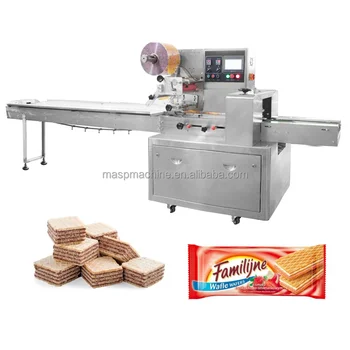 Hot Model Rotary Horizontal Automatic Small Cookies Flow Food Packing Machinery