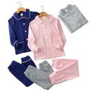 Autumn Kids Sleep Wear Two-piece Button Down Children's Clothing Set Kids Lounge Wear Pajamas Kids