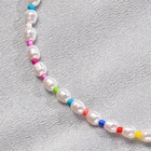Beads Beads Bohemian Colorful Seed Beads Imitation Pearl Beaded Necklace For Women Neck Jewelry